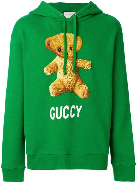 guccy bear hoodie